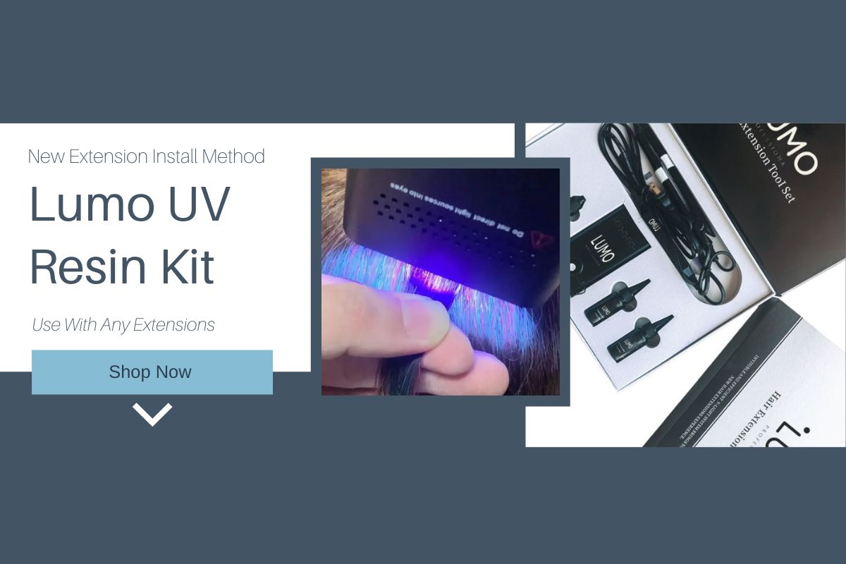 Lumo V-Light Resin UV Hair Extension Installation Method